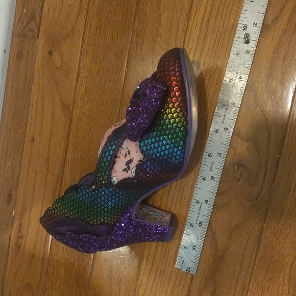 New 'STAGE LEFT' glitter & rainbow Irregular Choice heels, size 37, US size 6-7 - Picture 10 of 10
